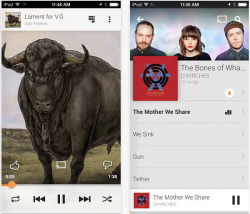 Google Play Music for iOS 7