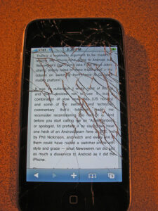 Cracked iPhone 4 Screen