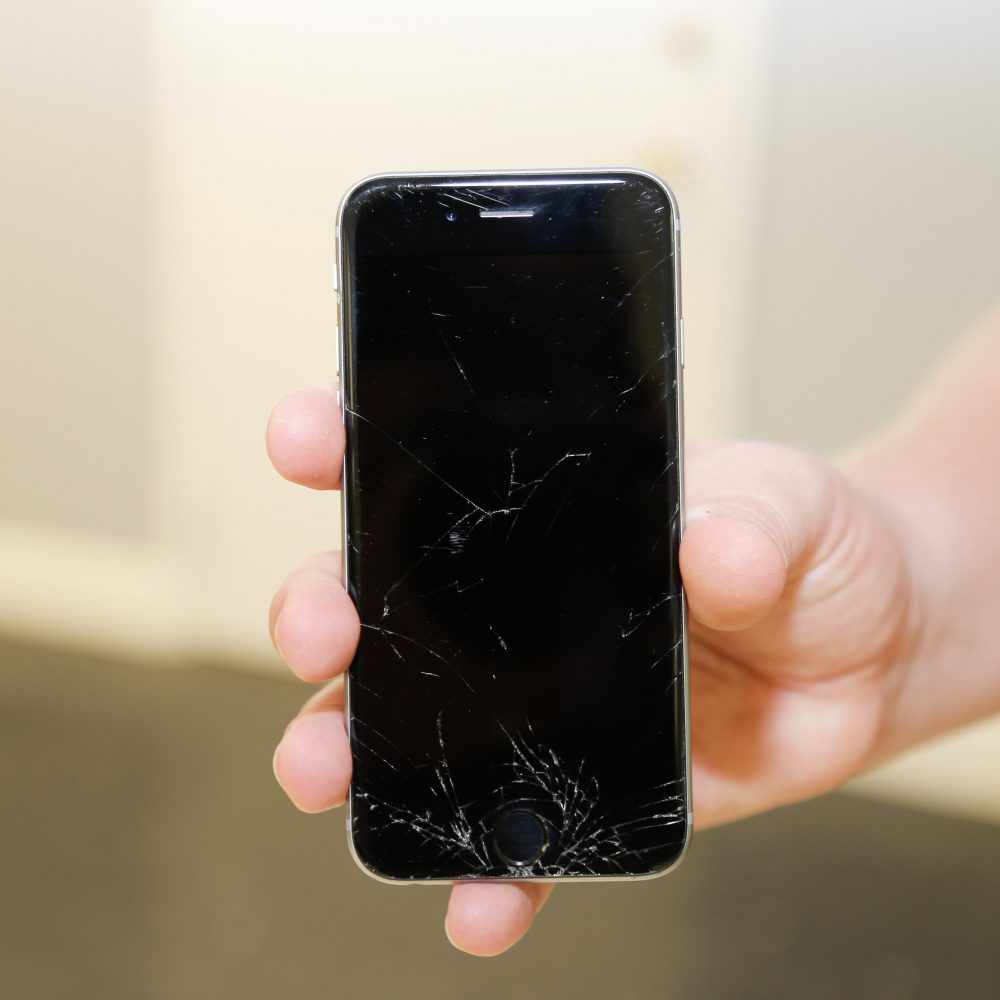 Damaged iPhone LCD Screen